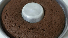 Bolo de gérmen de trigo com chocolate