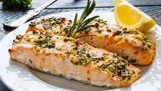 Filé de salmão ao forno facílimo