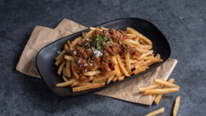 Farofa de carne moída com batata frita