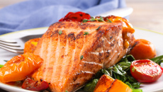 Filé de salmão com alecrim