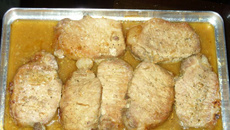 Lombo de porco ao molho de gengibre