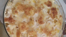 Batata gratinada tunada
