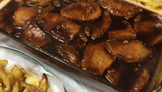 Costela de porco suína ao molho agridoce