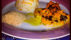 Merluza ao molho de mostarda doce