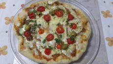 Pizza perfeita na máquina de fazer pão