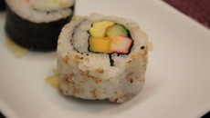 Sushi de legumes fácil