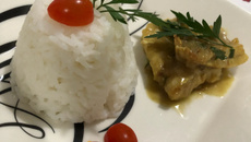 Congrio Rosa ao Molho Curry