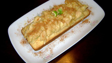Bolo de maçã cremoso
