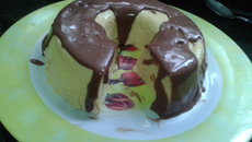 Pudim de gelatina de maracujá