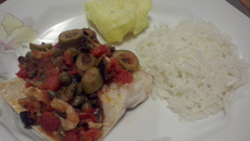 Congrio rosa à moda da casa