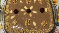 Pavê de nozes e amêndoas da Dani