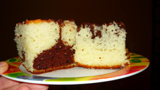 Bolo de iogurte e chocolate