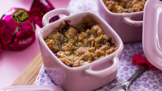 Crumble de Peras com Sonho de Valsa