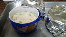 Chawan-mushi - pudim salgado de ovos no vapor da Lucy