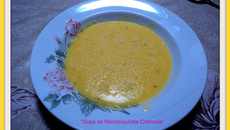 Caldo de mandioquinha cremoso
