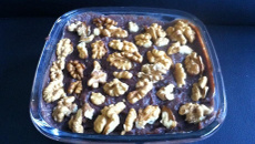 Torta de nozes com suspiro