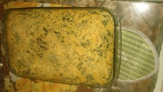 Souflé de espinafre com frango