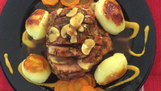 Lombo recheado ao molho madeira