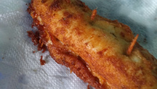 Bife de frango recheado