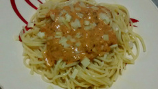 Macarronada ao molho rosé