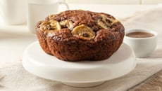 Bolo de banana sem açúcar, sem glúten e sem lactose