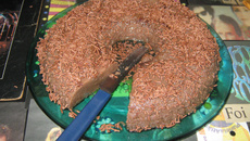 Pudim de chocolate de micro-ondas