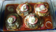 Hambúrguer à parmegiana