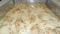 Filé de frango ao molho de cebola