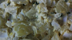 Salada de ovo com batata light