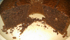 Bolo de chocolate com aveia (sem manteiga)