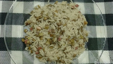 Arroz com lentilhas prático
