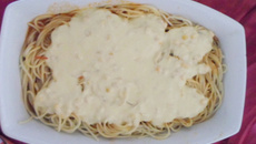 Macarrão ao creme de milho