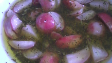 Rabanetes para churrasco