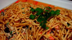 Salpicão de bacon crocante