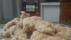 Frango frito empanado 