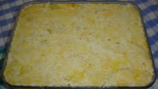 Batata dos tres queijos  da Lele