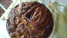 Bolo de liquidificador integral de banana