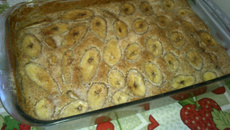 Bolo de banana com linhaça