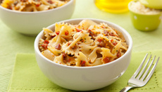 Gravatinha Carambolove com Tomate Seco, Alcaparras e Salsa