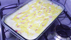 Filé de peixe da Vânia no molho banco