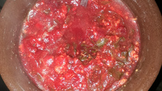 Caldo de beterraba e cenoura