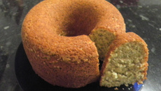 Bolo saudável de aveia com banana