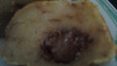 Bolo de pão velho com Batom