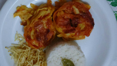 Macarrão ninho ao forno