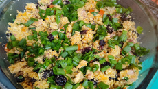 Farofa de banana e passas