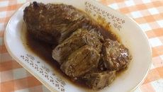 Maminha com creme de cebola e cerveja preta