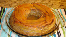 Torta dourada de banana da vovó Luiza