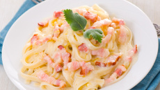 Talharim à carbonara