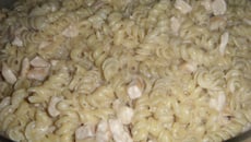 Parafuso ao molho cremoso de frango