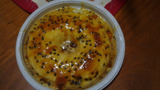 Pudim de musse de marácujá